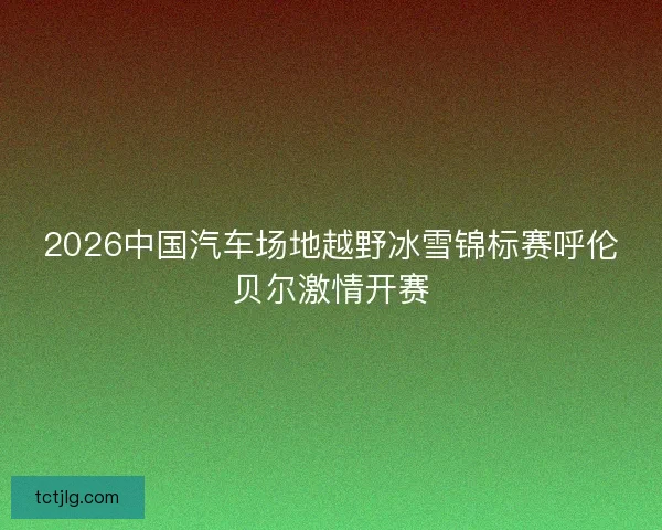 2026中国汽车场地越野冰雪锦标赛呼伦贝尔激情开赛