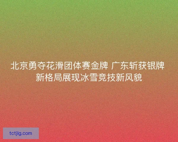 北京勇夺花滑团体赛金牌 广东斩获银牌 新格局展现冰雪竞技新风貌